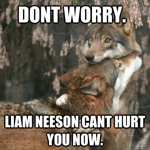 dont worry.  Liam Neeson cant hurt you now.  - dont worry.  Liam Neeson cant hurt you now.   Misc