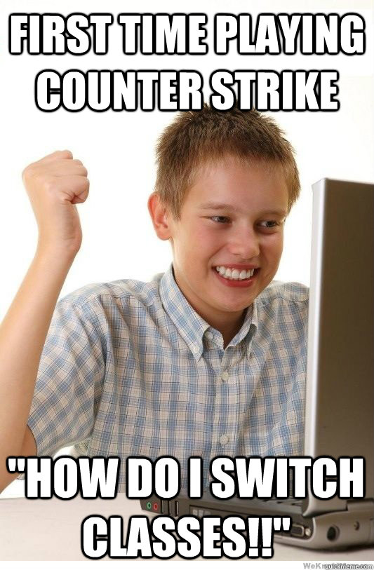 First time playing counter strike 