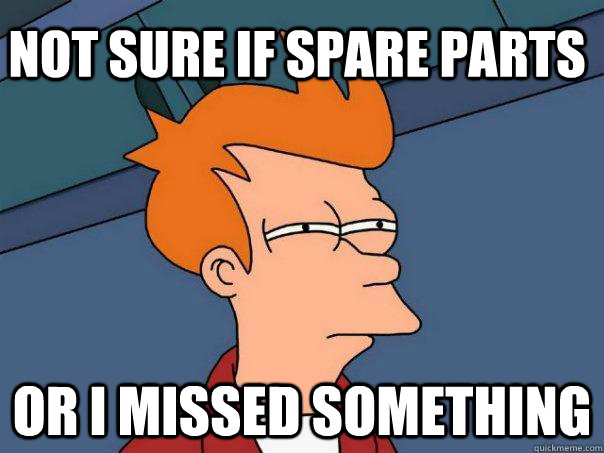 Not sure if spare parts Or I missed something  Futurama Fry