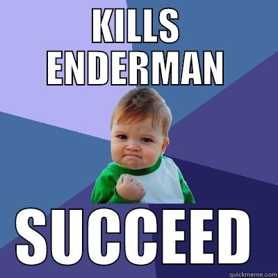 KILLS ENDERMAN SUCCEED Success Kid