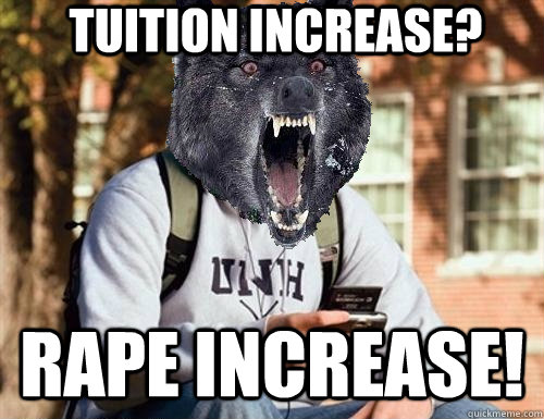 tuition increase? rape increase!  