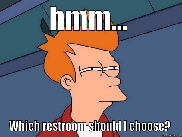 HMM... WHICH RESTROOM SHOULD I CHOOSE? Futurama Fry