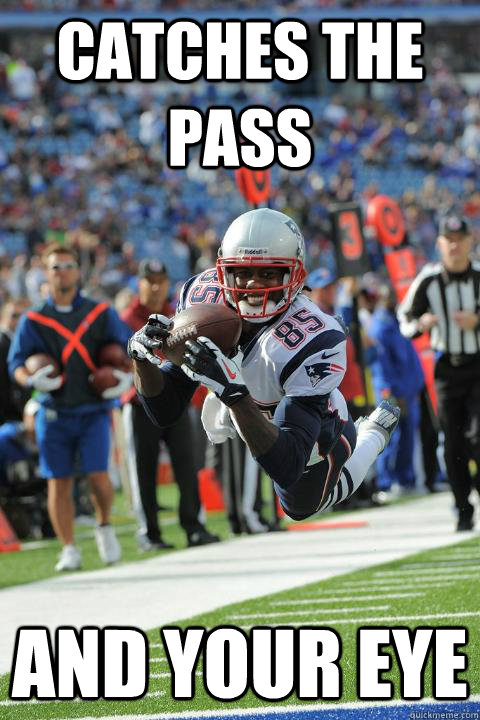 Catches the pass And your eye - Catches the pass And your eye  photogenic Brandon Lloyd