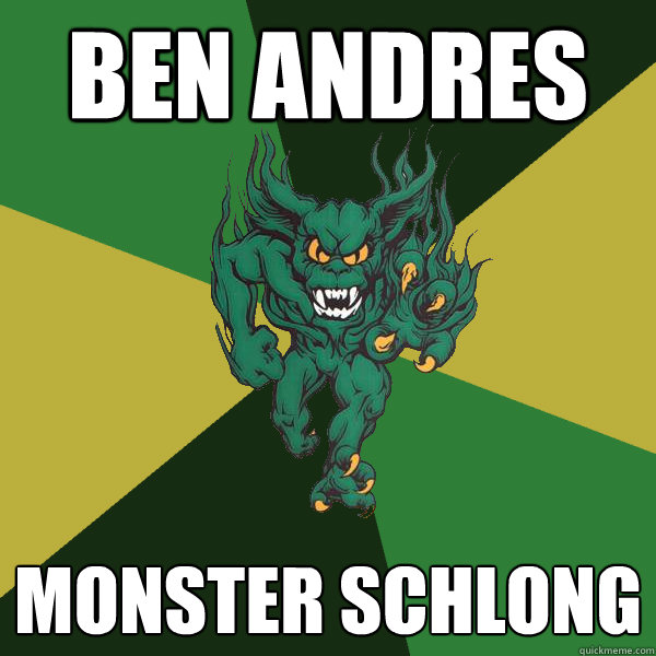 ben andres monster schlong  Green Terror