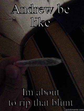 ANDREW BE LIKE IM ABOUT TO RIP THAT BLUNT Misc