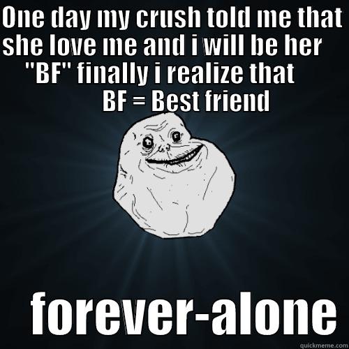 ONE DAY MY CRUSH TOLD ME THAT SHE LOVE ME AND I WILL BE HER          