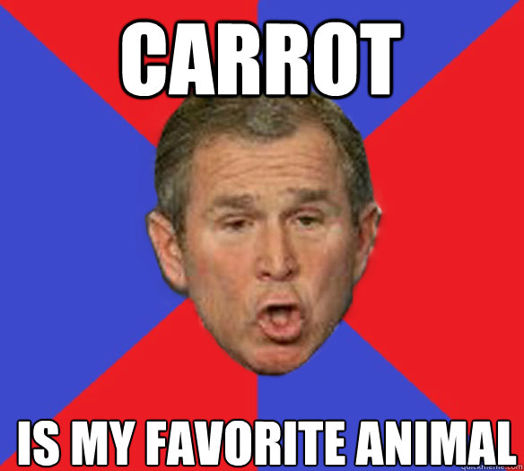 carrot is my favorite animal  