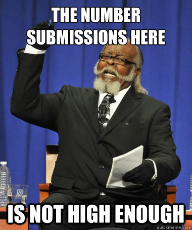 The number submissions here is not high enough  The Rent Is Too Damn High