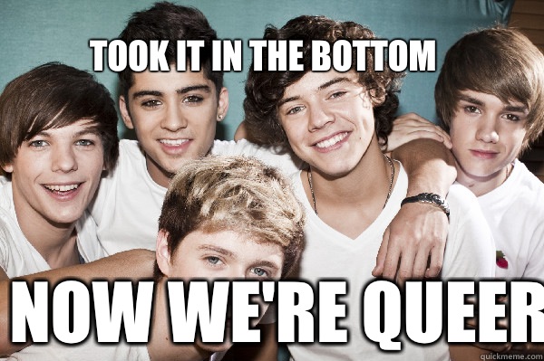 Took It In The Bottom Now We're Queer  One Direction