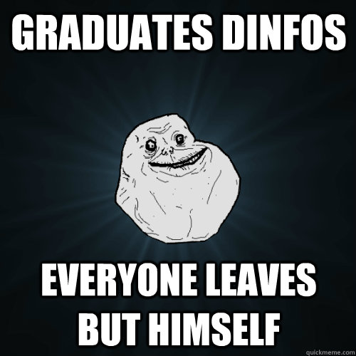 Graduates DINFOS Everyone leaves but himself   Forever Alone