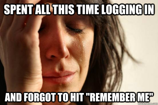 Spent all this time logging in and forgot to hit 