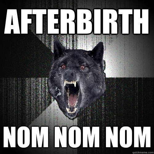 Afterbirth nom nom nom  Insanity Wolf