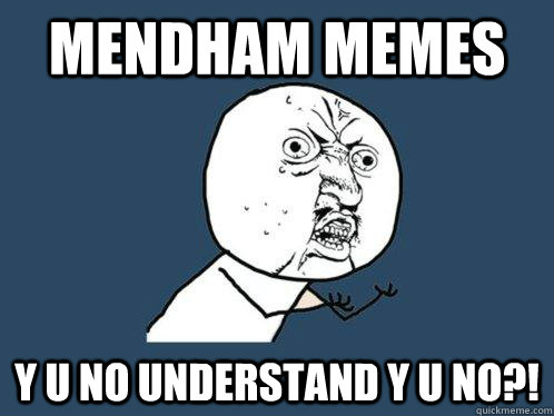 Mendham Memes y u no understand y u no?!  Y U No