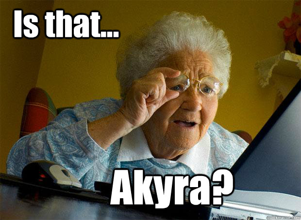 Is that... Akyra?   Grandma finds the Internet