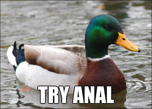  Try anal  Actual Advice Mallard