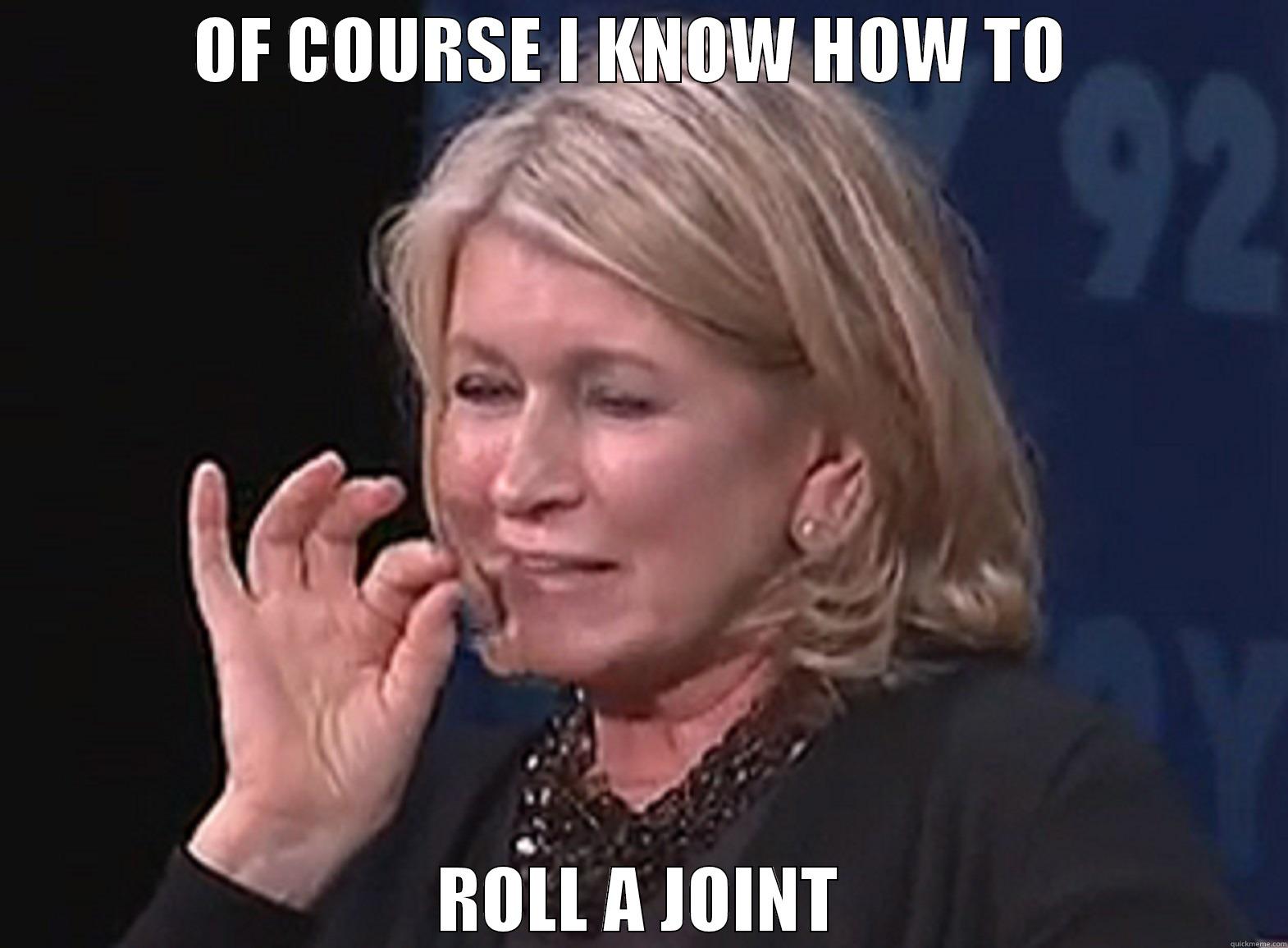 OF COURSE I KNOW HOW TO  ROLL A JOINT Misc
