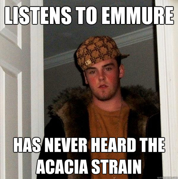 Listens to Emmure Has never heard The Acacia Strain  Scumbag Steve