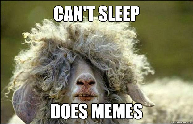 can't sleep does memes - can't sleep does memes  Stoned Sheep
