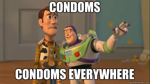 Condoms Condoms everywhere  Everywhere