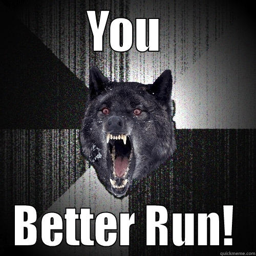 YOU BETTER RUN! Insanity Wolf