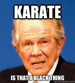 Karate Is that a Black thing  Pat Robertson