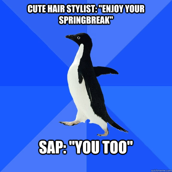 Cute hair stylist: 