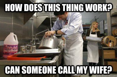 How does this thing work? Can someone call my wife? - How does this thing work? Can someone call my wife?  Cooking with Paul Ryan