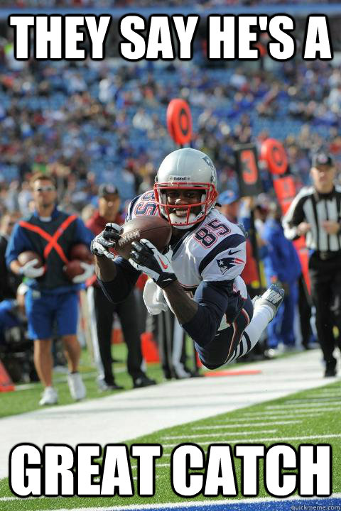 They say he's a Great catch - They say he's a Great catch  Ridiculously Photogenic Football Player