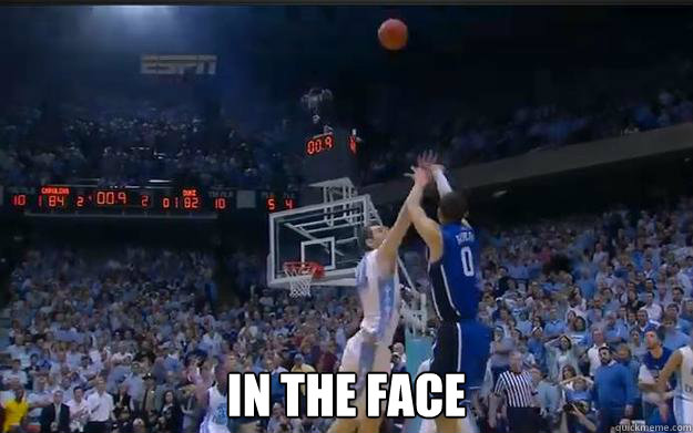  IN THE FACE  