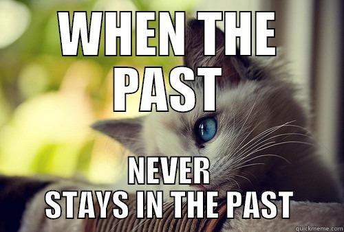 WHEN THE PAST NEVER STAYS IN THE PAST First World Problems Cat