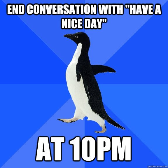 end conversation with 