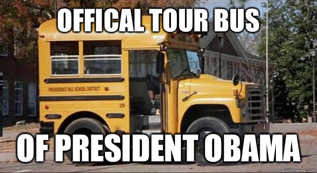 Offical tour bus Of president Obama   Short Bus