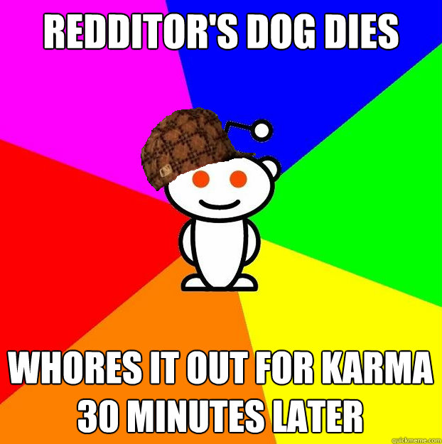 Redditor's dog dies Whores it out for karma 30 minutes later  Scumbag Redditor