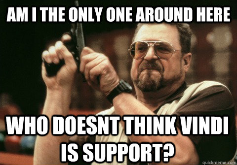 Am I the only one around here who doesnt think vindi is support? - Am I the only one around here who doesnt think vindi is support?  Am I the only one