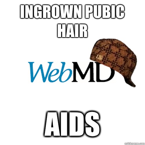 Ingrown pubic hair AIDS  