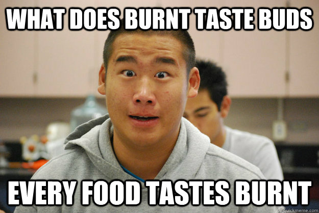what does burnt taste buds every food tastes burnt - what does burnt taste buds every food tastes burnt  Babbling Brian
