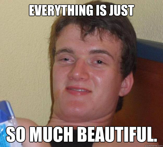Everything is just so much beautiful. - Everything is just so much beautiful.  10 Guy