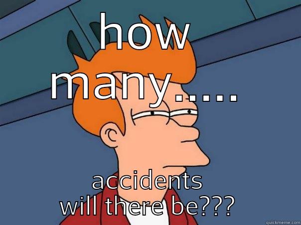 HOW MANY..... ACCIDENTS WILL THERE BE??? Futurama Fry