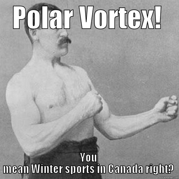 Polar Bear? - POLAR VORTEX! YOU MEAN WINTER SPORTS IN CANADA RIGHT? overly manly man