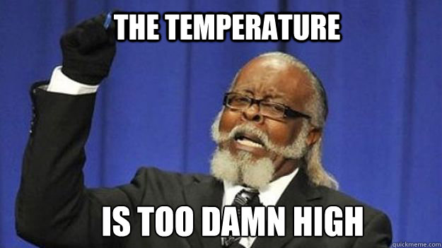THE TEMPERATURE IS TOO DAMN HIGH  Too Damn High