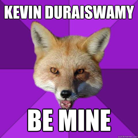 KEVIN DURAISWAMY BE MINE  Forensics Fox