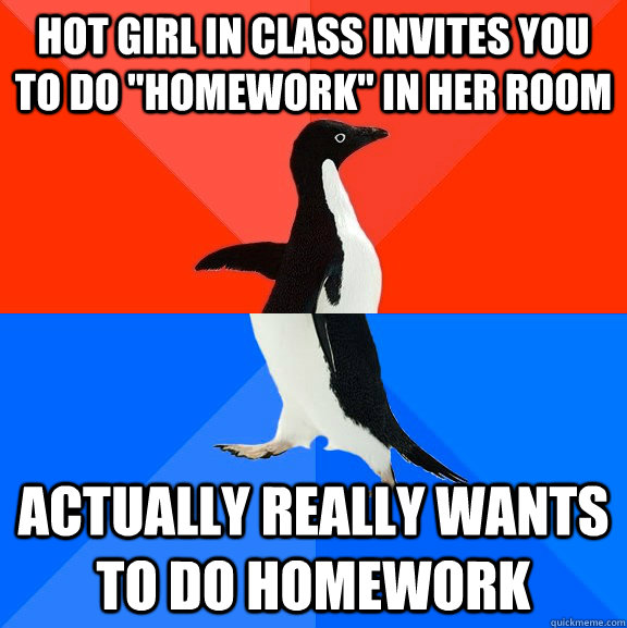 hot girl in class invites you to do 