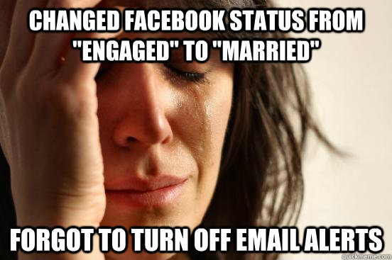 Changed Facebook status from 