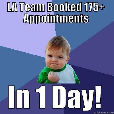 LA TEAM BOOKED 175+ APPOINTMENTS IN 1 DAY! Success Kid