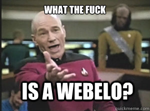 what the fuck is a webelo?  Annoyed Picard