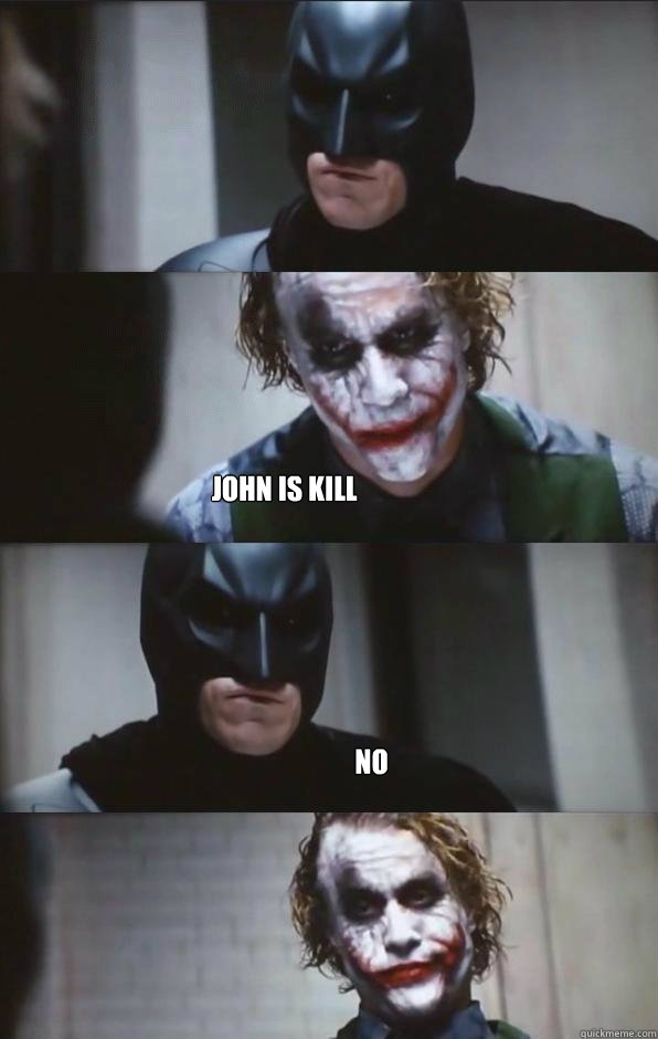 
 John is kill  no - 
 John is kill  no  Batman Panel