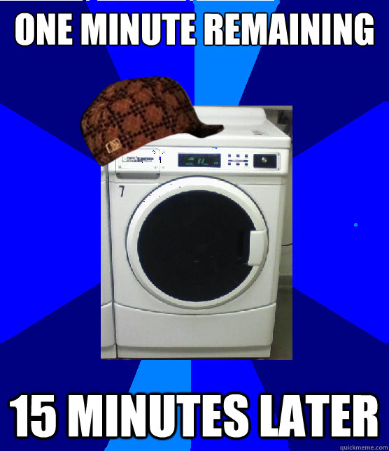 One Minute Remaining 15 minutes later - One Minute Remaining 15 minutes later  Scumbag Laundry