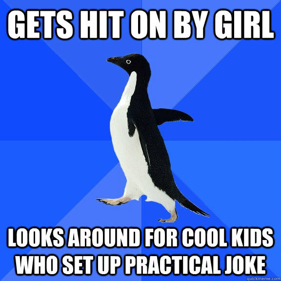 GETS HIT ON BY GIRL LOOKS AROUND FOR COOL KIDS WHO SET UP PRACTICAL JOKE  