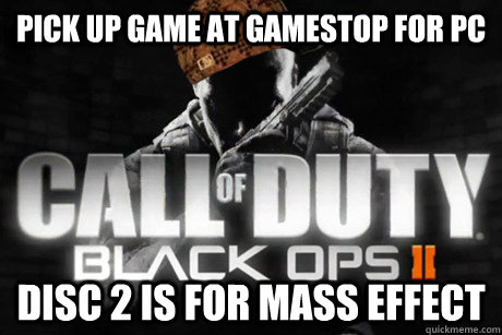Pick up game at gamestop for PC Disc 2 is for Mass Effect - Pick up game at gamestop for PC Disc 2 is for Mass Effect  Misc