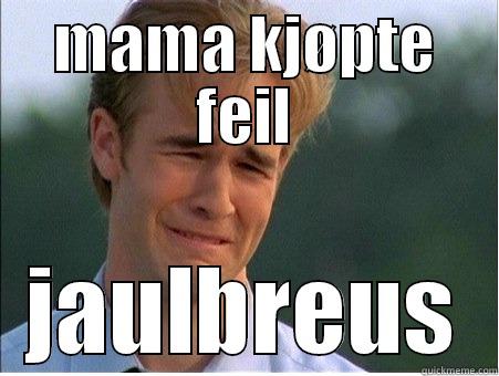 MAMA KJØPTE FEIL JAULBREUS 1990s Problems